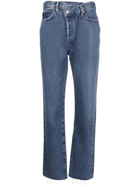 High waist straight jeans Agolde blau