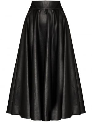 Falda de cuero Anouki negro