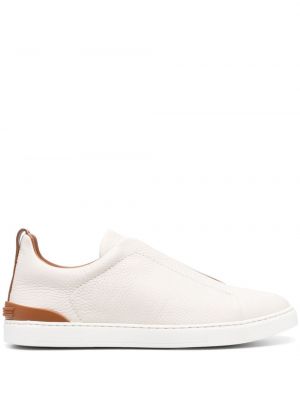 Sneakers med slip-on Zegna vit