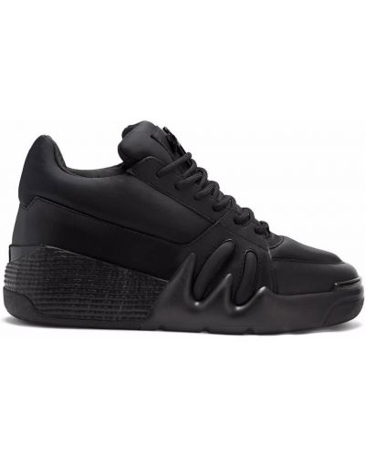 Deri sneaker Giuseppe Zanotti siyah