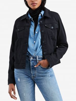 Хлопковая джинсовая куртка Levi’s® черная
