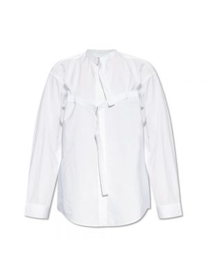 Bluse mit stehkragen R13 weiß