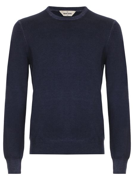 Шерстяной свитер Gran Sasso синий