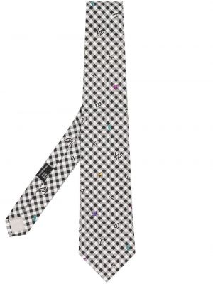 Raštuotas šilkinis kaklaraištis Versace Pre-owned