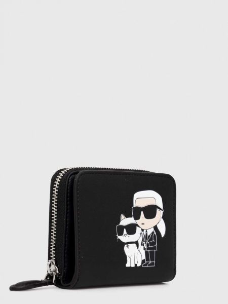 Кожаный кошелек Karl Lagerfeld черный