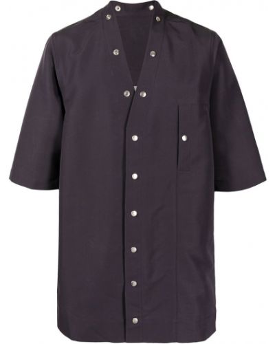 Camisa con botones Rick Owens violeta
