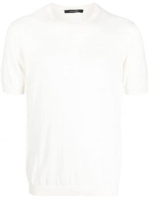 Kokvilnas t-krekls Tagliatore balts