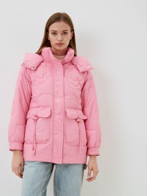 Утепленная демисезонная куртка Elsi розовая