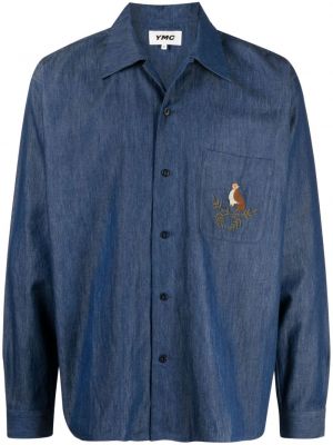 Rifľová košeľa Ymc modrá