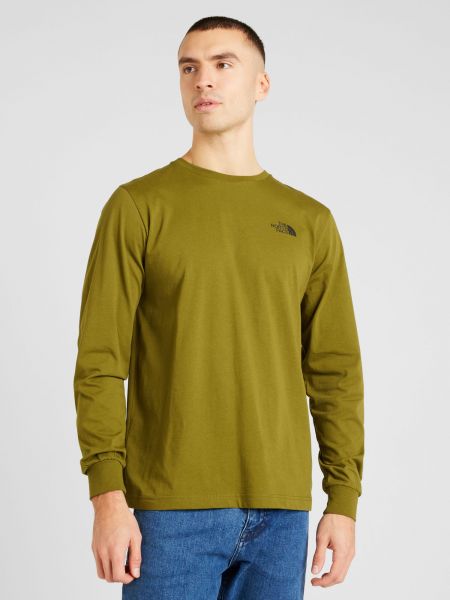 Тениска с дълъг ръкав с дълъг ръкав The North Face зелено