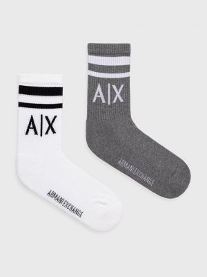 Ponožky Armani Exchange bílé