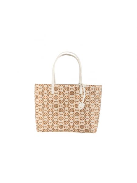 Shopper handtasche mit taschen Pinko beige