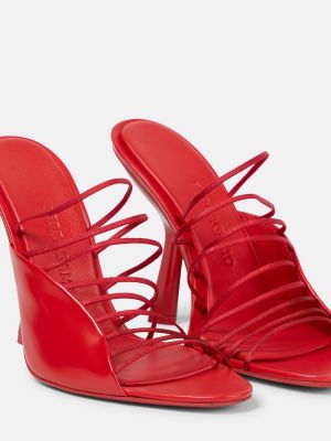 Sandali di pelle Ferragamo rosso