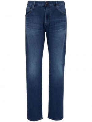 Дънки straight leg бродирани Ag Jeans синьо