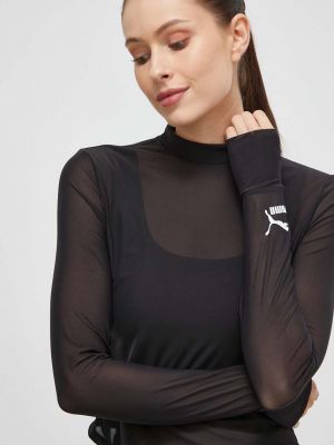 Блуза с дълъг ръкав Puma черно