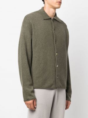 Cardigan en cachemire en tricot Extreme Cashmere vert