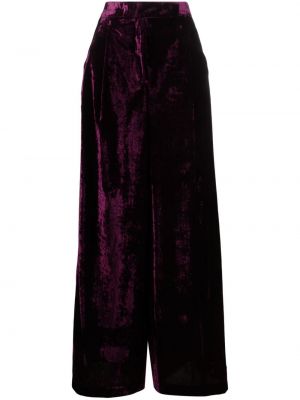 Pantaloni de catifea Semicouture violet