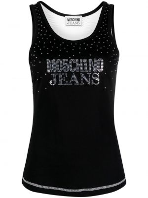 Medvilninis tank top Moschino Jeans