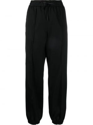 Spodnie sportowe bawełniane Jil Sander czarne