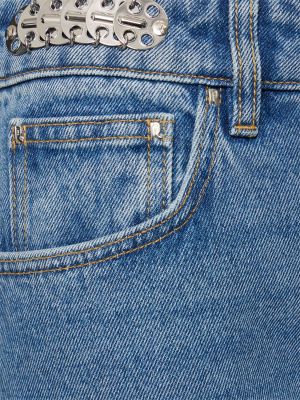 Jeans large Rabanne bleu