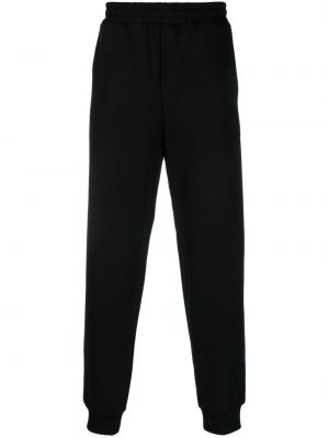 Bavlněné sportovní kalhoty s potiskem Helmut Lang černé