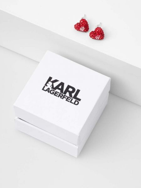 Kolczyki Karl Lagerfeld czerwone