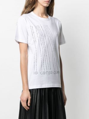 Bavlněné tričko s potiskem 10 Corso Como bílé