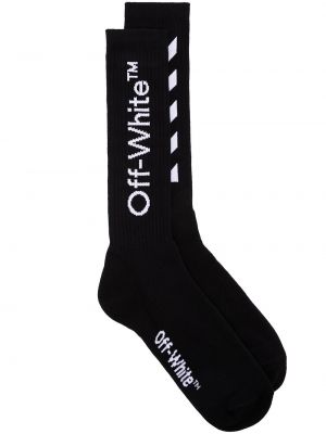 Off-White calcetines a rayas diagonales - Negro Off-white