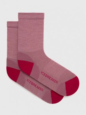 Чорапи Icebreaker розово