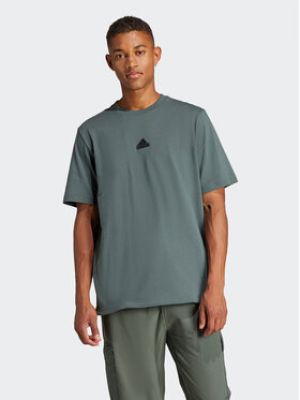 Tričko relaxed fit Adidas zelené