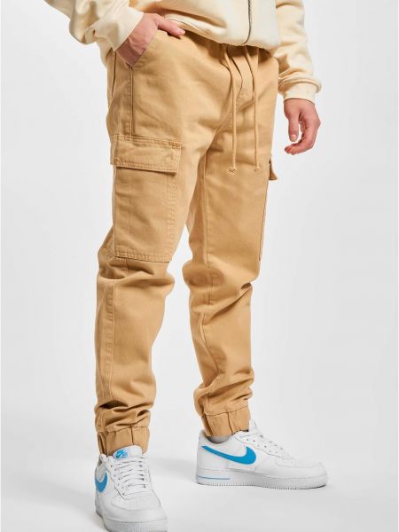 „cargo“ stiliaus kelnės su kišenėmis Def smėlinė