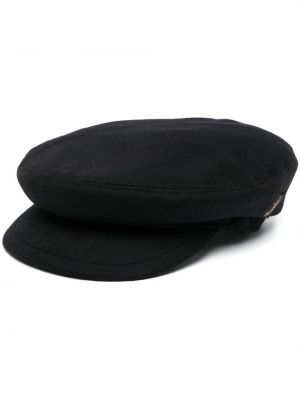 Borsalino wool baker boy hat - Noir