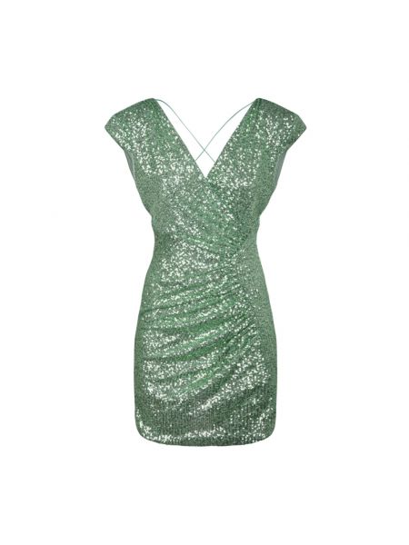 Sukienka mini z cekinami Nenette zielona