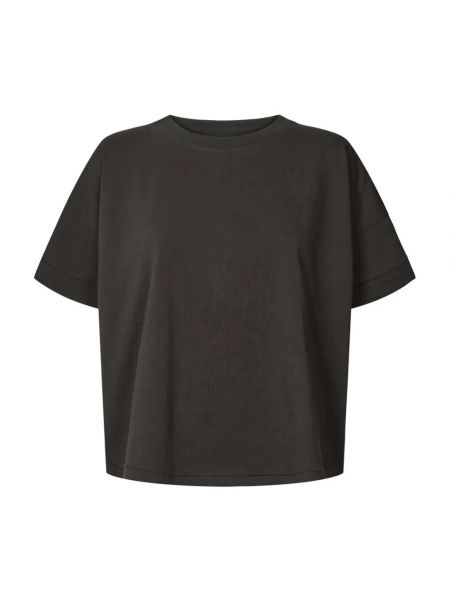 Koszulka oversize Rabens Saloner czarna