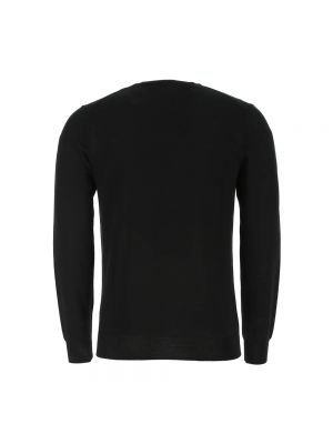 Dzianinowy sweter Paolo Pecora czarny