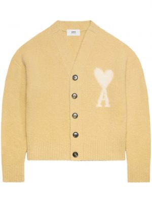 Cardigan en tricot Ami Paris jaune