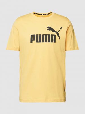Koszulka z nadrukiem Puma Performance żółta