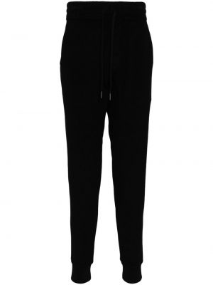 Памучни спортни панталони Tom Ford черно