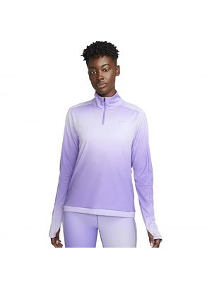 Толстовка на молнии с принтом Nike фиолетовая