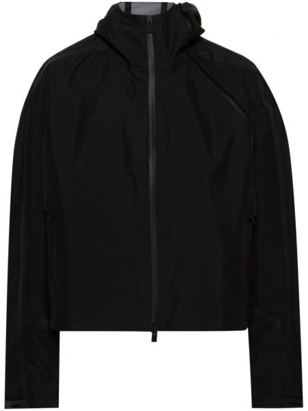 Usnjena jakna s kapuco Heliot Emil črna