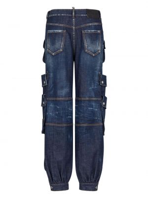 Jeans slim avec poches Dsquared2 bleu
