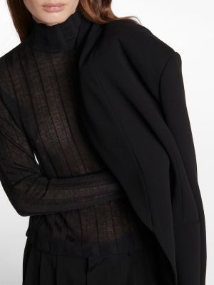 Maglione di lino di seta The Row nero