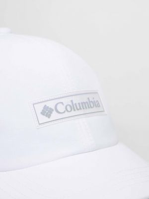 Біла кепка з аплікацією Columbia