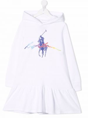 Hette dress for jenter Ralph Lauren Kids hvit