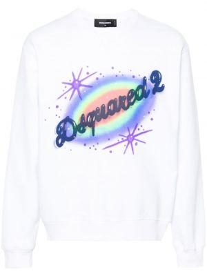 Jersey sweatshirt mit print Dsquared2 weiß