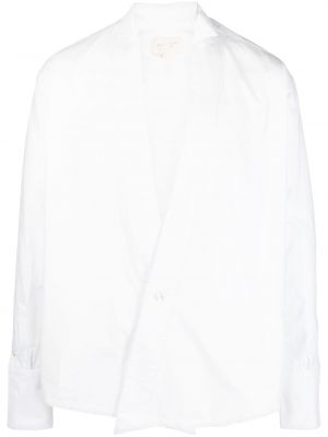 Риза с v-образно деколте Greg Lauren бяло