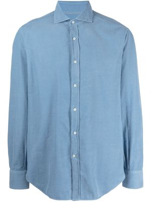 Camisa manga larga Brunello Cucinelli azul