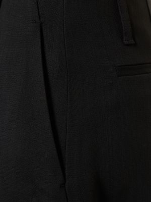 Krepové voľné nohavice Acne Studios čierna