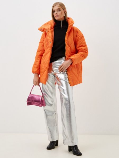 Утепленная демисезонная куртка Trendyangel оранжевая