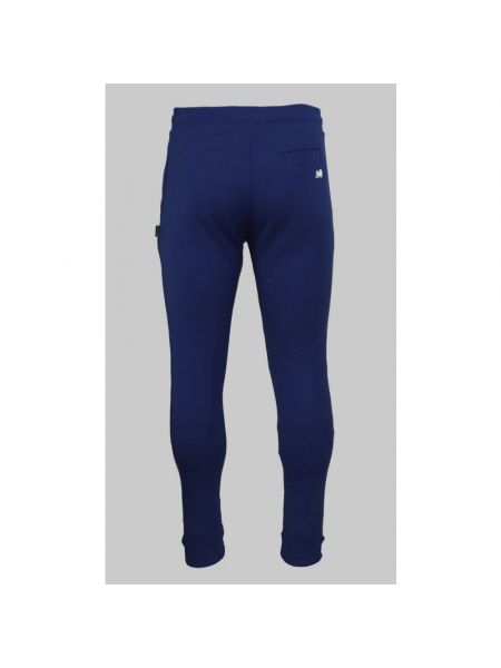 Pantalones de chándal de algodón Aquascutum azul
